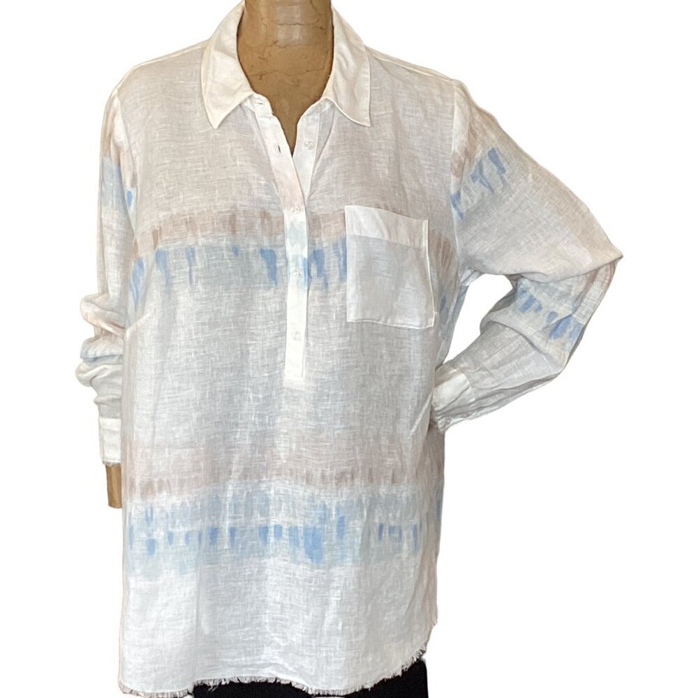 INC International Concepts Linen Tunic Top 2X #285H - Picture 2 of 11